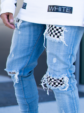 Load image into Gallery viewer, Checkered Denim