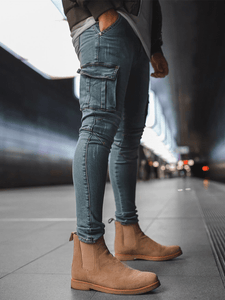 Cargo Denim - Light Stone