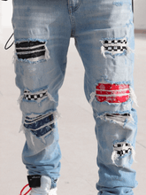 Load image into Gallery viewer, Biker Patch Denim - Multi
