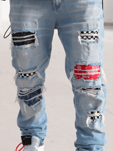Biker Patch Denim - Multi