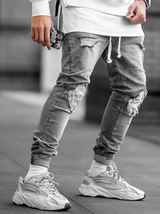 Biker Patch Denim - Stone