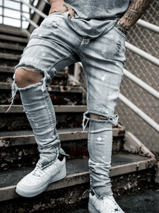 Born Sinner Distressed Denim - Light Stone