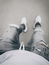Load image into Gallery viewer, Biker Patch Denim - Stone
